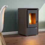 Estufa de pellet Mignon 7kW marrón Stove Canadian - Imagen 6