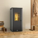 Estufa de pellet hermética Next 9kW gris Stove Canadian - Imagen 2