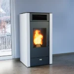 Estufa de pellet 12kW blanco Stove Canadian - Imagen 3
