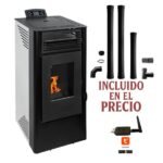 Estufa de Pellets Kit de Instalacion + Wifi incluido | 9 kW A+, Alto Rendimiento